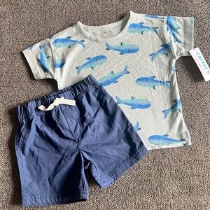 Carter's Just One You Baby Boys' Shark Top & Bottom Set